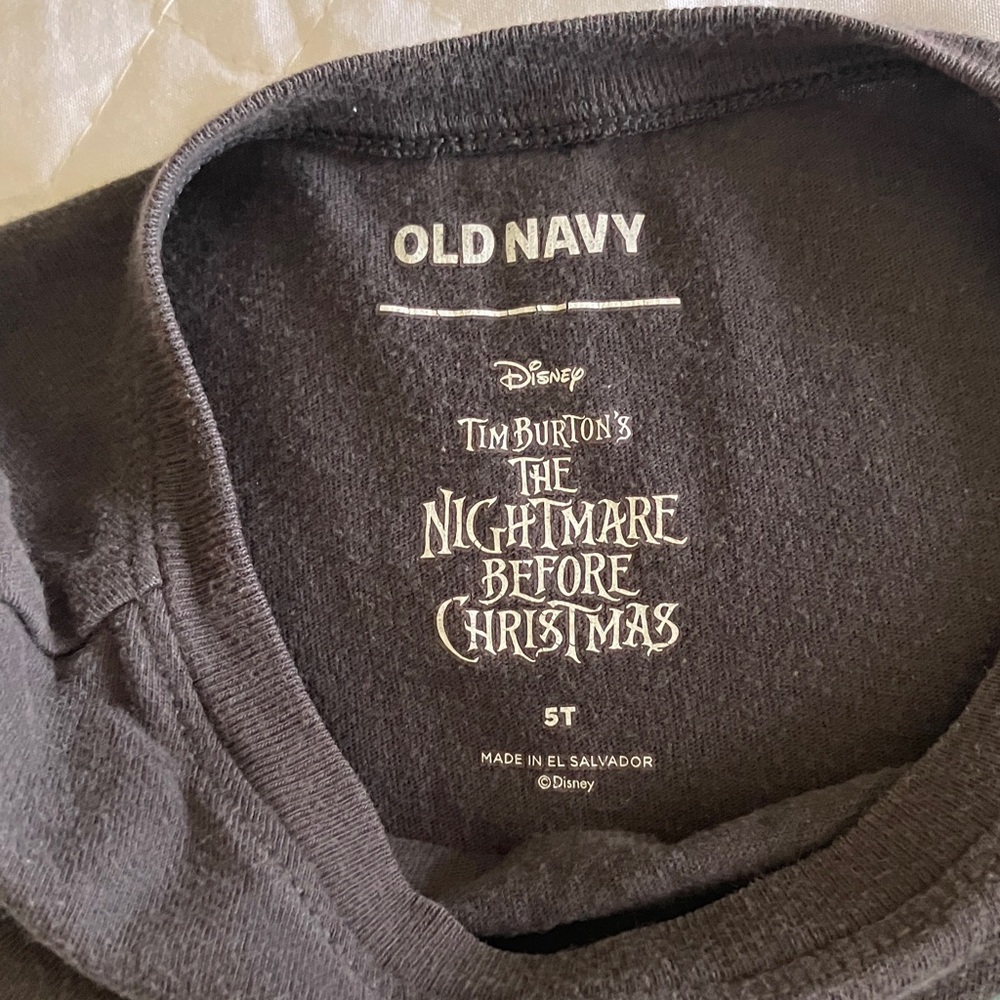 Disney The Nightmare Before Christmas Tee - Black with Teal Moon - Picture 2 of 3